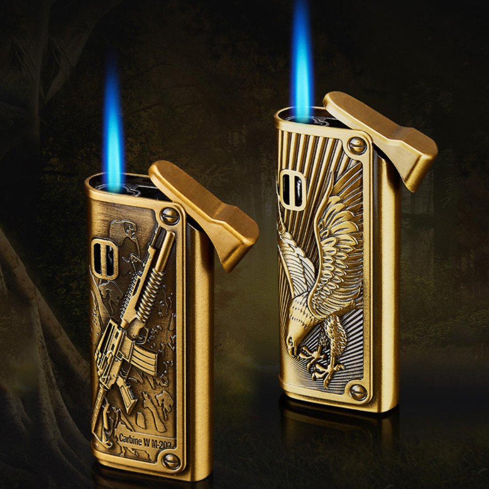 Retro Brass Finish Torch Lighters - Image 3