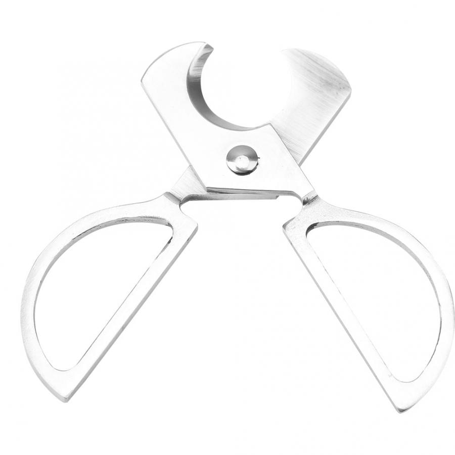 Stainless steel cigar scissors bat double-edged cigar shearing device.