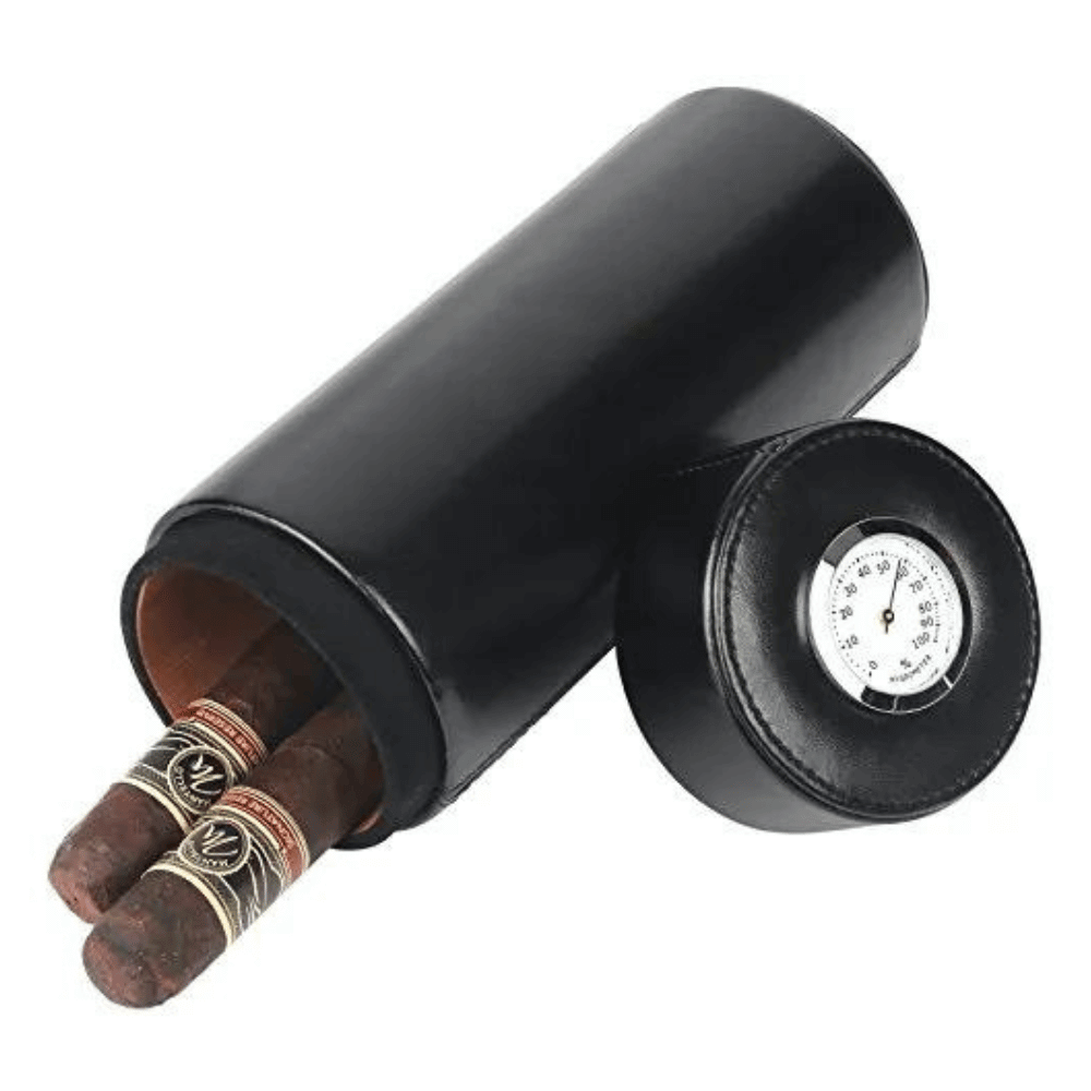 Luxe Leather Cigar Humidor Tube - Image 2