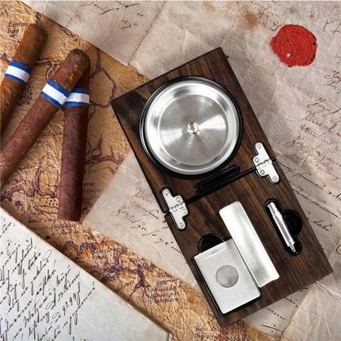 HavanaBox Cigar Ashtray & Accessories Cube • The Gentleman's Flavor