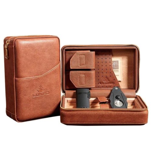 Maltese Falcon - Leather Travel Humidor Case – AME Cigars