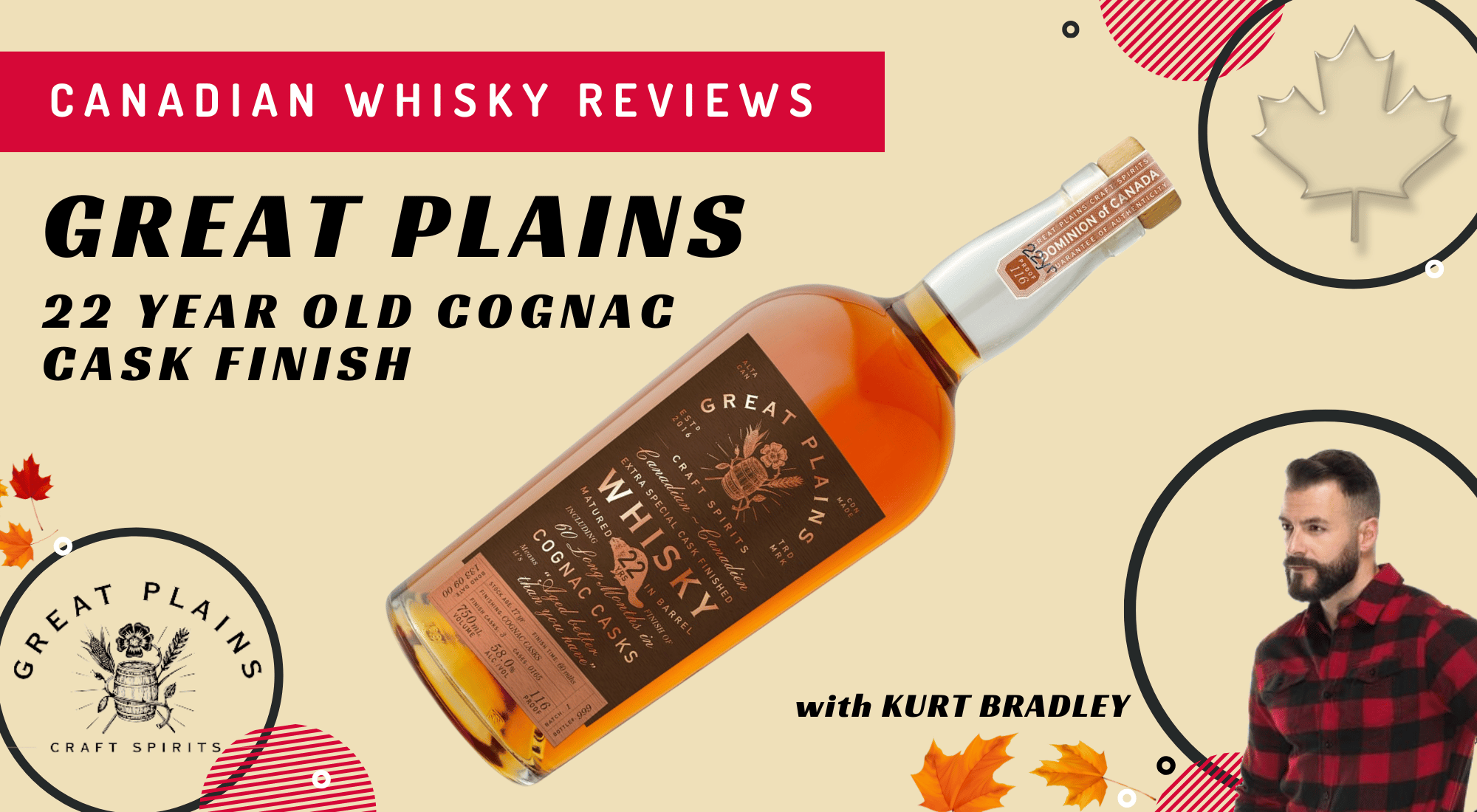 Canadian Whisky Reviews: GREAT PLAINS 22 YEAR COGNAC CASK FINISH